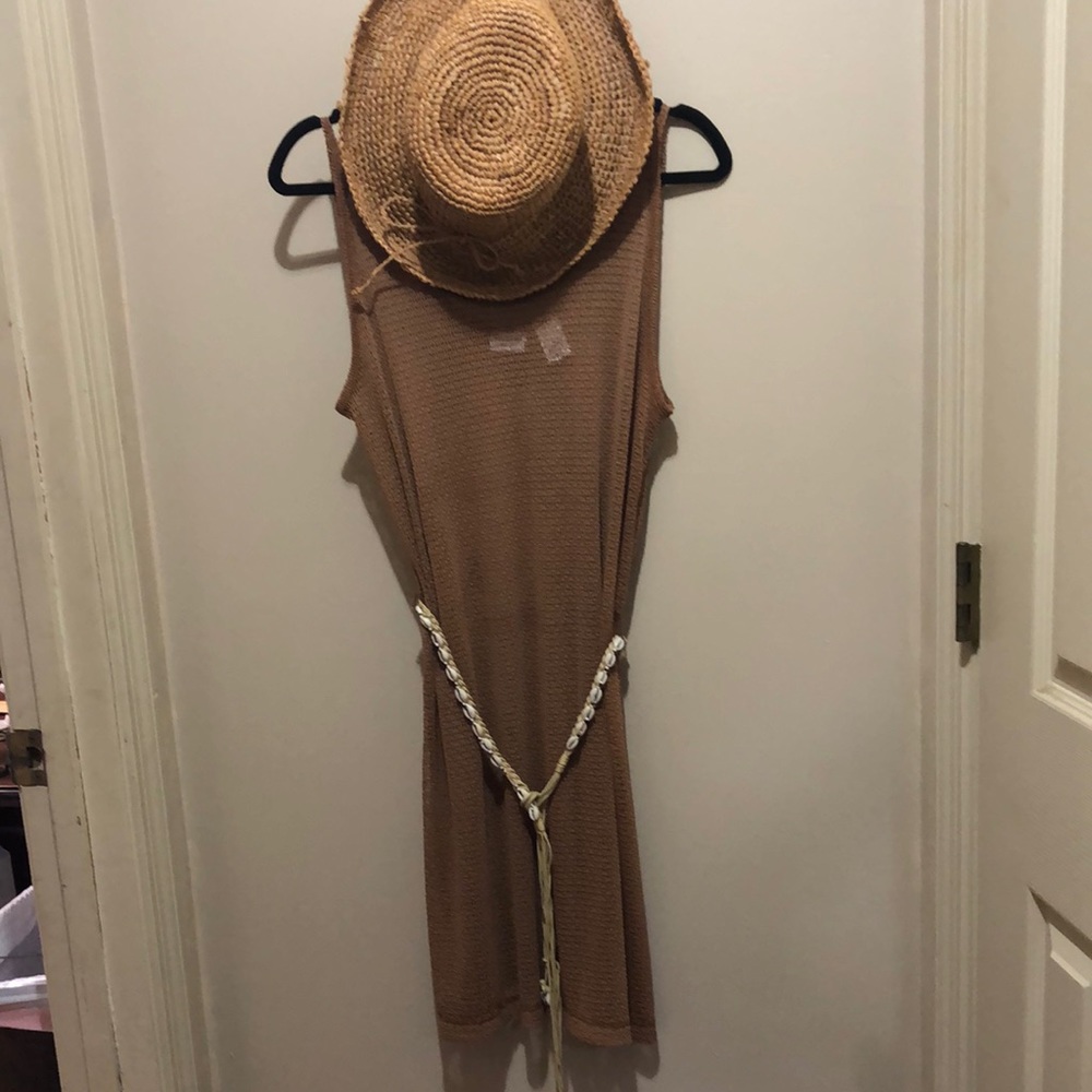 Westbound beach cover up with Shell macramé belt